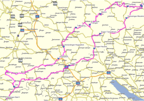 Sthlingen - Randen - Engen - Sigmaringen - Donautal - Heckaublick - Blumberg - Wutach - Sthlingen